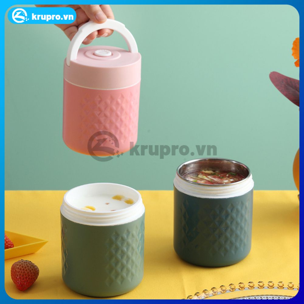 Cốc Đựng Súp Bằng Thép Không Gỉ 304 Phong Cách Nhật Bản Bình Đựng Súp Hộp Bento Cốc Giữ Nhiệt Súp Cháo Bán Chạy
