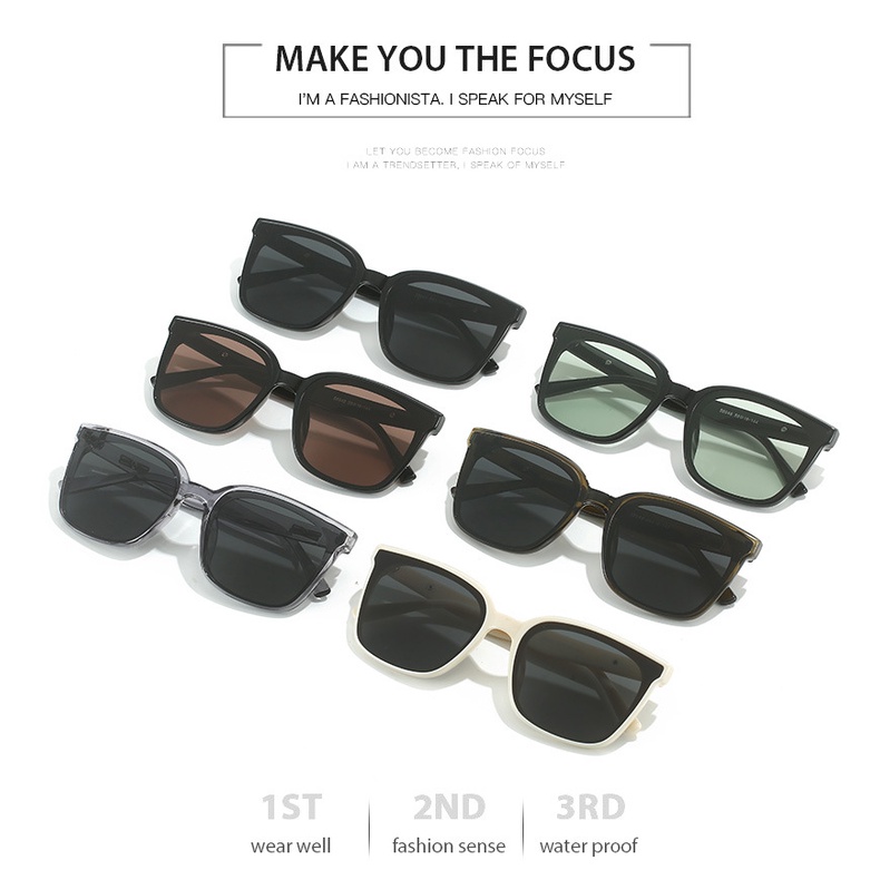 Kính Mát Gọng Vuông Kim Loại Phong Cách Retro Hàn Quốc