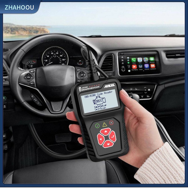 ☃Phụ Kiện Trang Trí Nhà Cửa Kiểu Dáng Dễ Thương Xinh Xắn☃ Máy Quét Kiểm Tra Lỗi Động Cơ Xe Hơi Ancel As100 Obd2