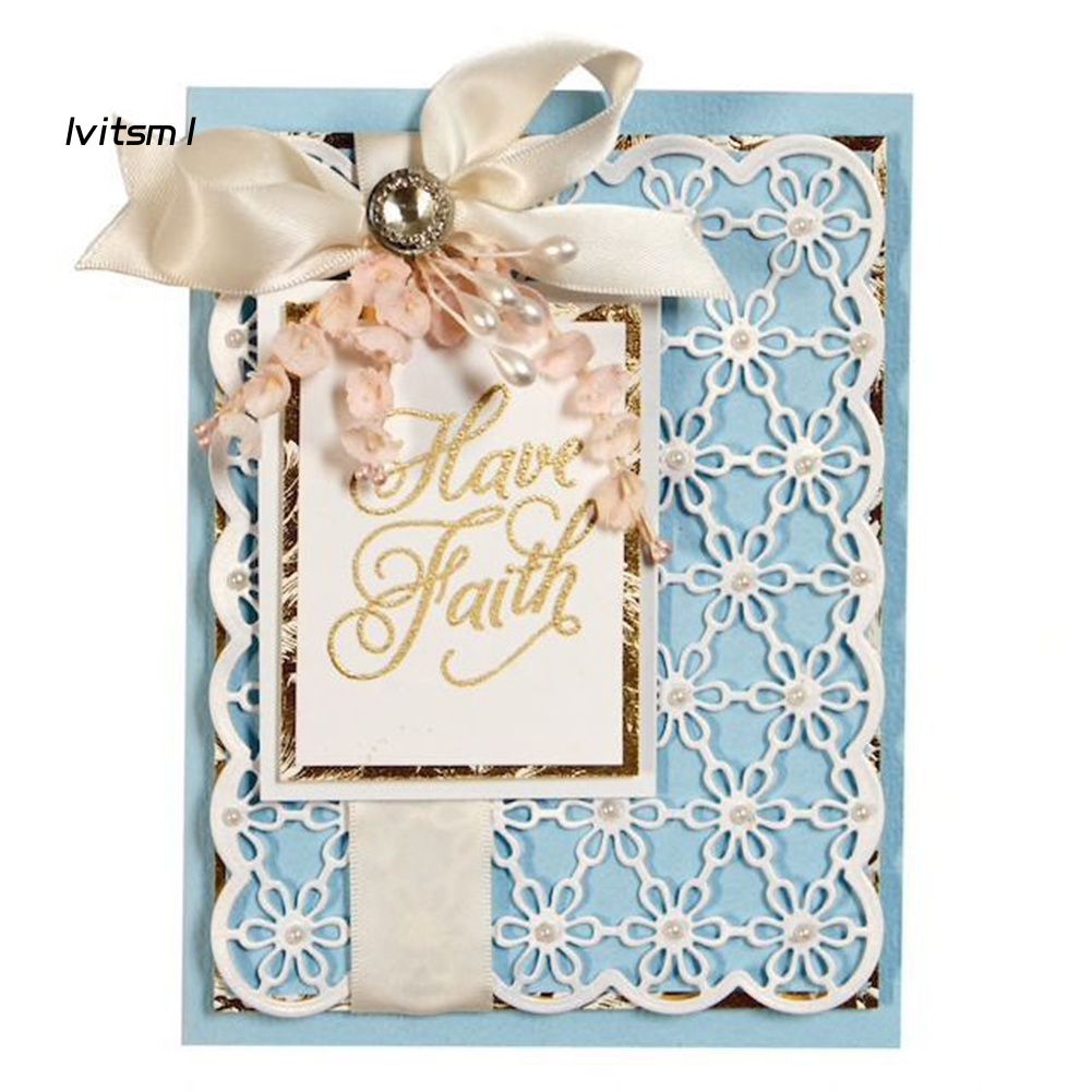 Khuôn Cắt Giấy Làm Từ Kim Loại Hình Hoa LVIT Trang Trí Scrapbook