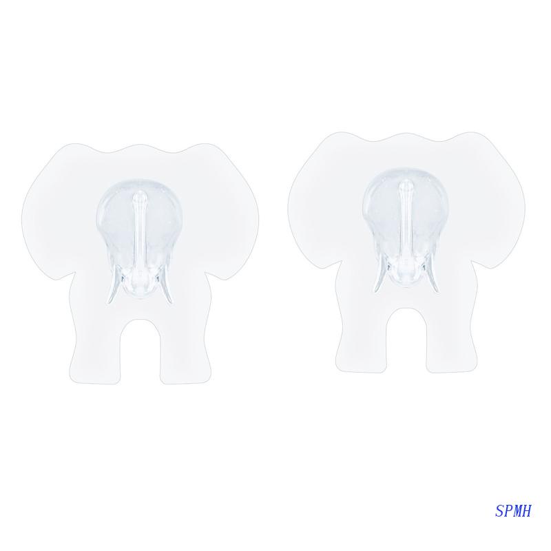 Móc Dán Tường Trong Suốt Hình Chú Voi Đáng Yêu