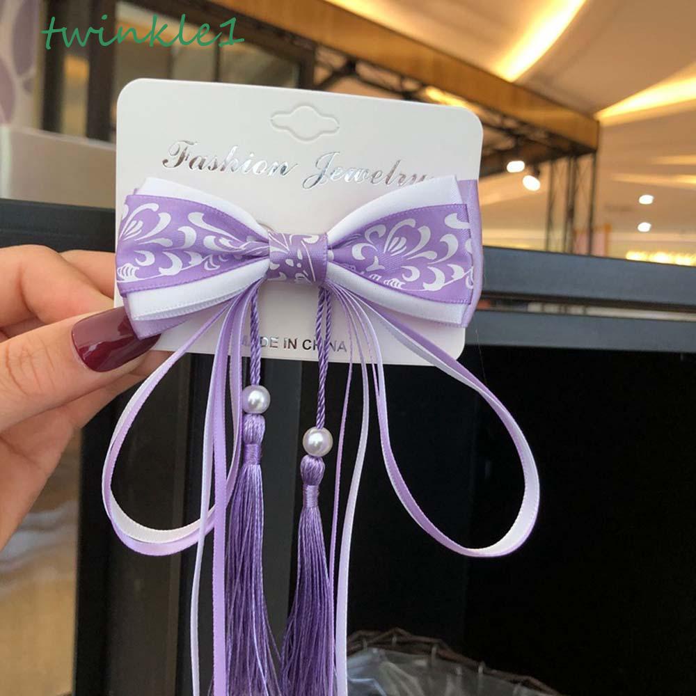 Trâm Cài Tóc Đính Nơ Lấp Lánh Phong Cách Cổ Điển Cho Nữ