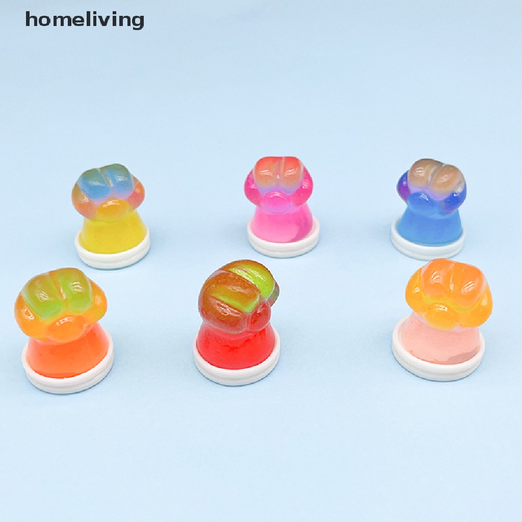 1 Đồ trang trí Móng Vuốt Mèo Mini Bằng Nhựa Resin Màu Sắc Ngẫu Nhiên Dùng Trang Trí DIY