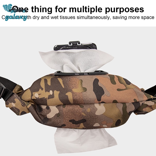 Galaxy Hộp Đựng Khăn Giấy Ướt Bằng Vải Oxford Chống Nước Họa Tiết Rằn Ri