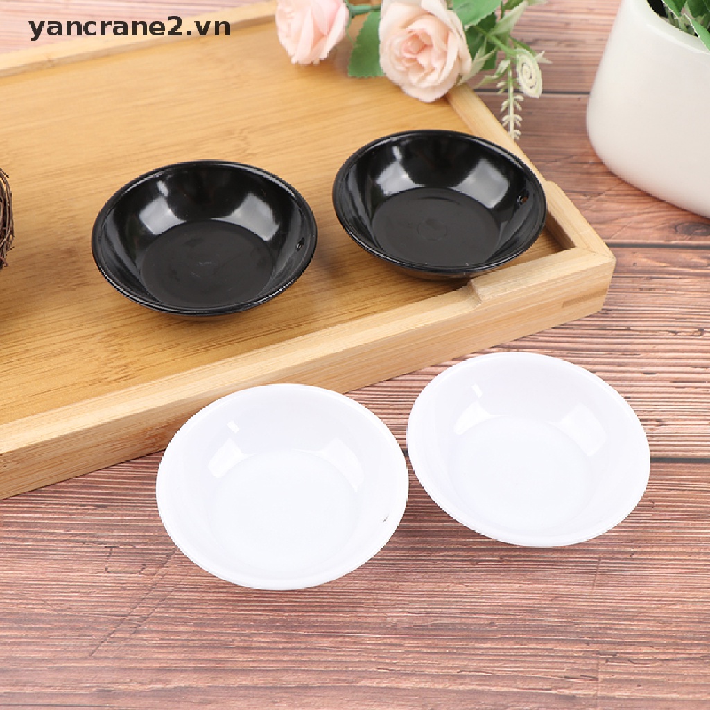 Set 2 Chén Dĩa Tròn Tỉ Lệ 1 / 6 Cho Nhà Búp Bê