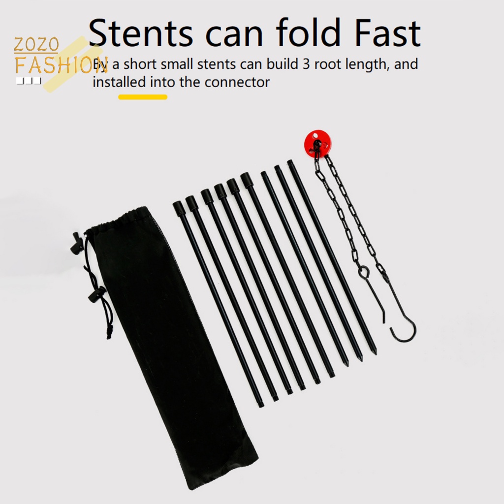 1 Bộ Giá Đỡ Ba Chân Cắm Trại Chống Trượt Có Thể Gấp Gọn Tiện Dụng