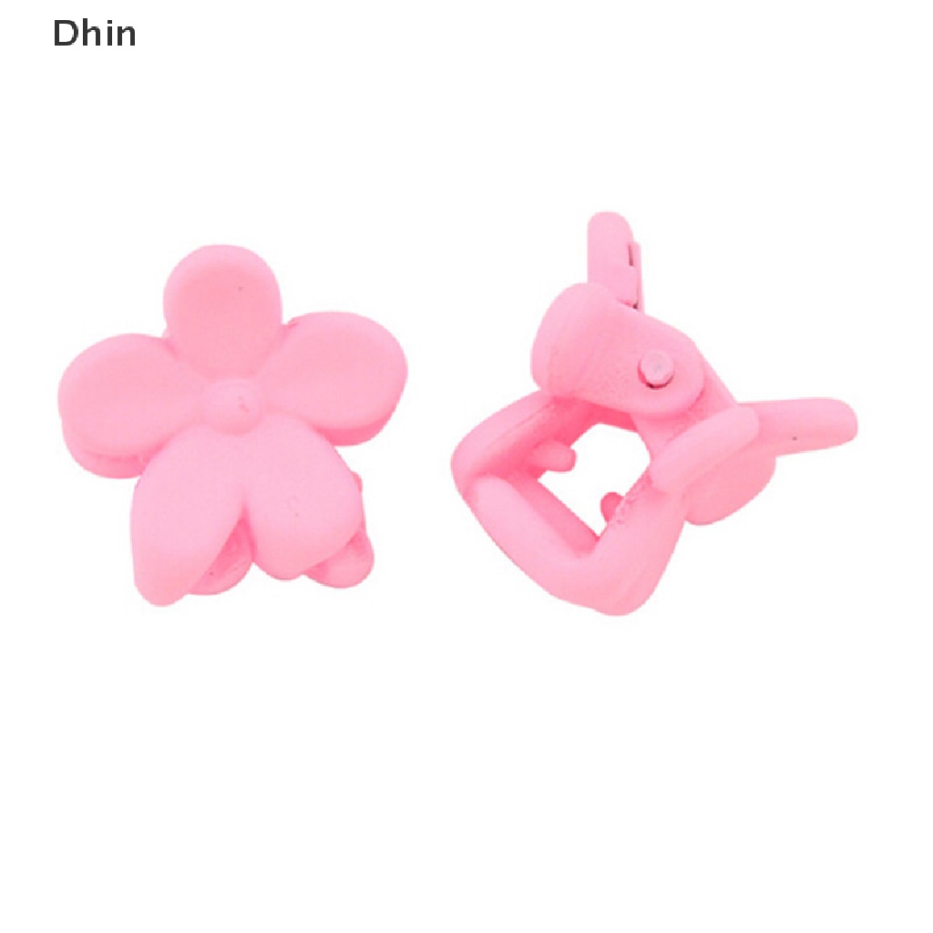 Bộ 50 Kẹp Tóc Nhựa Hình Hoa Mini Dễ Thương Cho Bé Gái