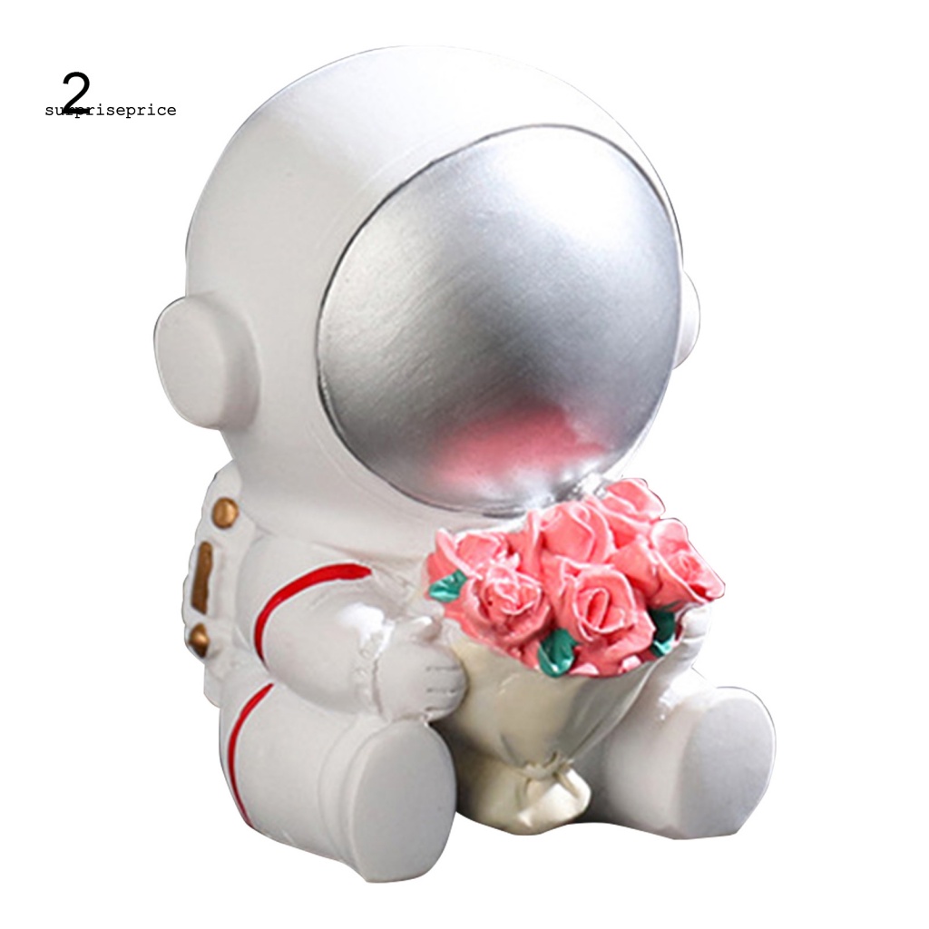 Mô Hình Nhân Vật Phi Hành Gia Bằng Nhựa Resin Màu Sắc Thủ Công Nhỏ Gọn Thời Trang