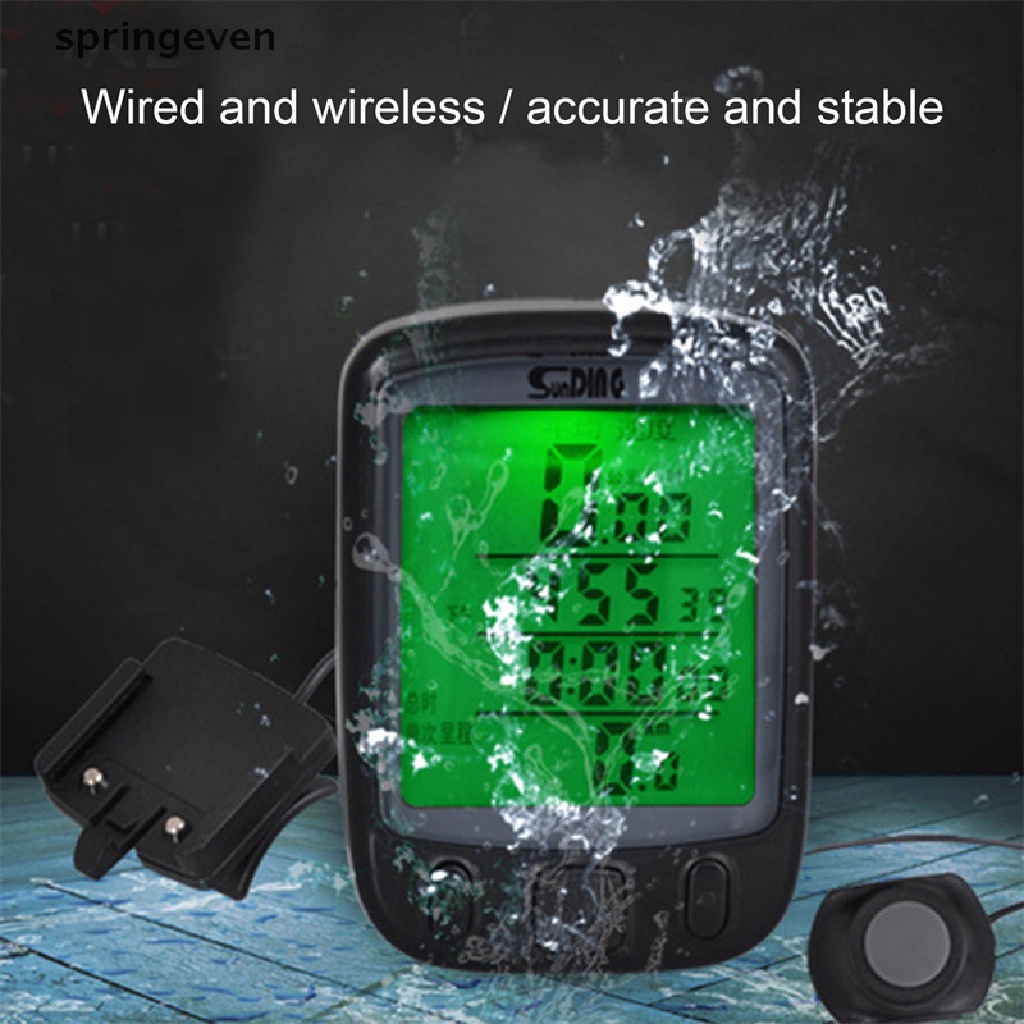 Đồng Hồ Đo Tốc Độ Không Dây Chống Mưa Cho Xe Đạp
