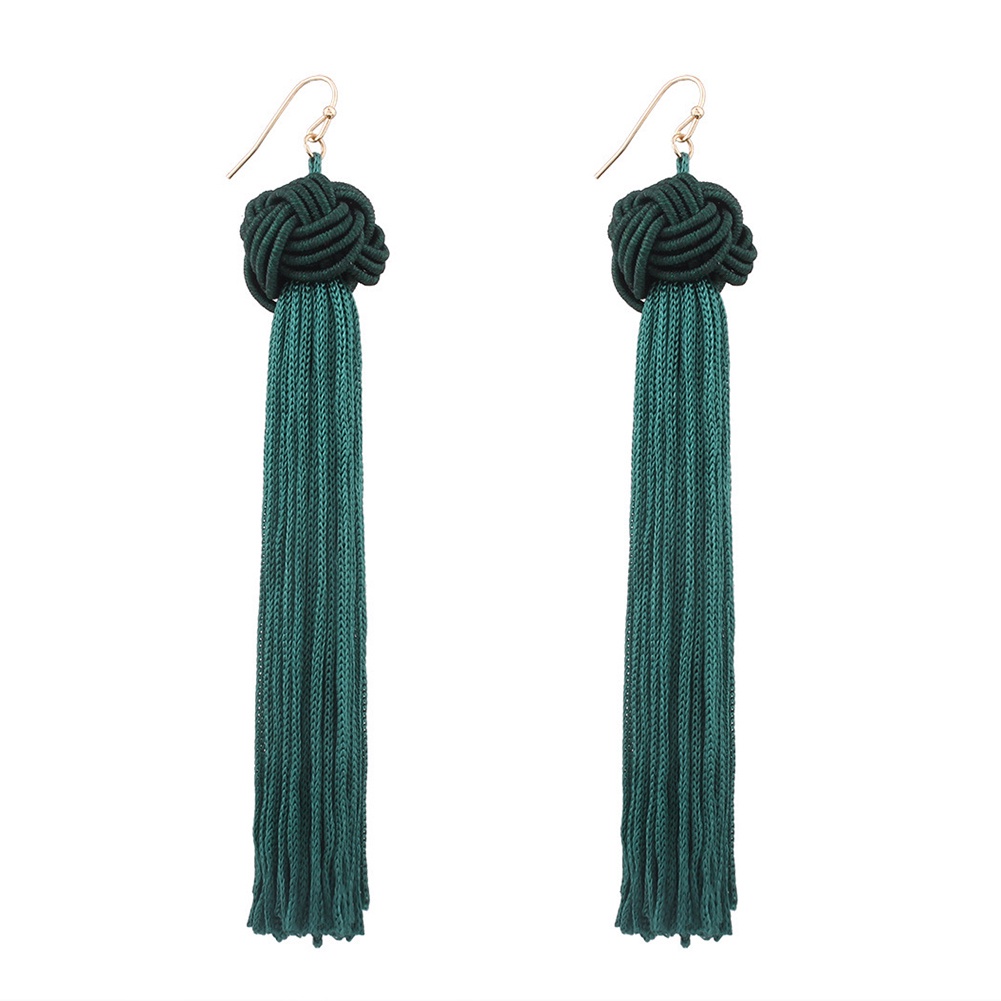 Đôi Khuyên Tai DàI PhốI Tua Rua ThờI Trang Cho Nữ