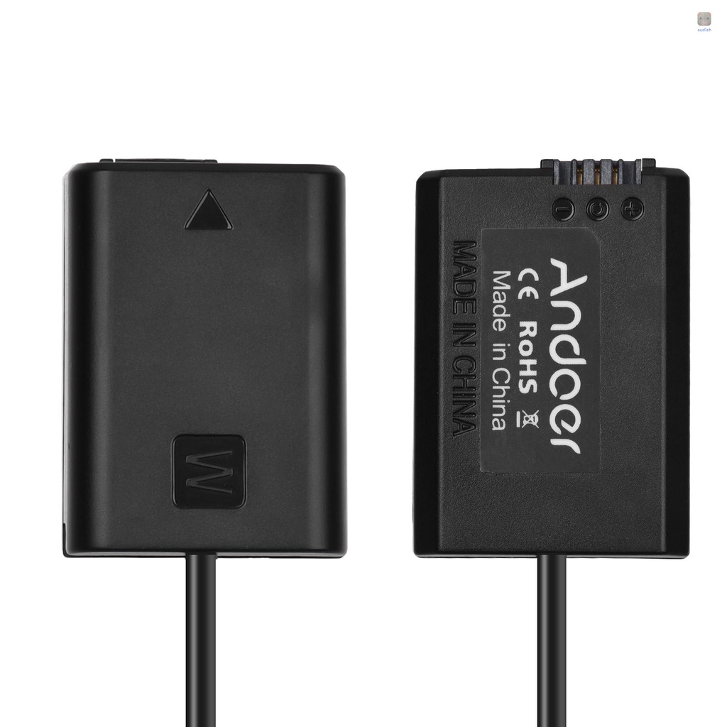 Đầu Nối Pin Andoer Type-C NP-FW50 20W PD Cho Pin A7S2 A7S A7 II R RII A7M2 A6000 A6300 A6500 A7000