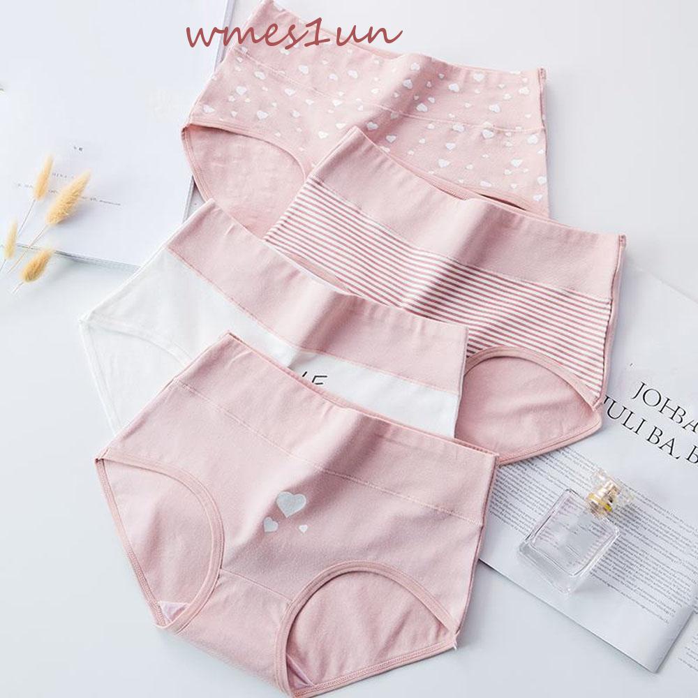 Quần Lót Lưng Vừa Định Hình Eo Họa Tiết Kẻ Sọc WMES15H Cho Phụ Nữ Sau Sinh