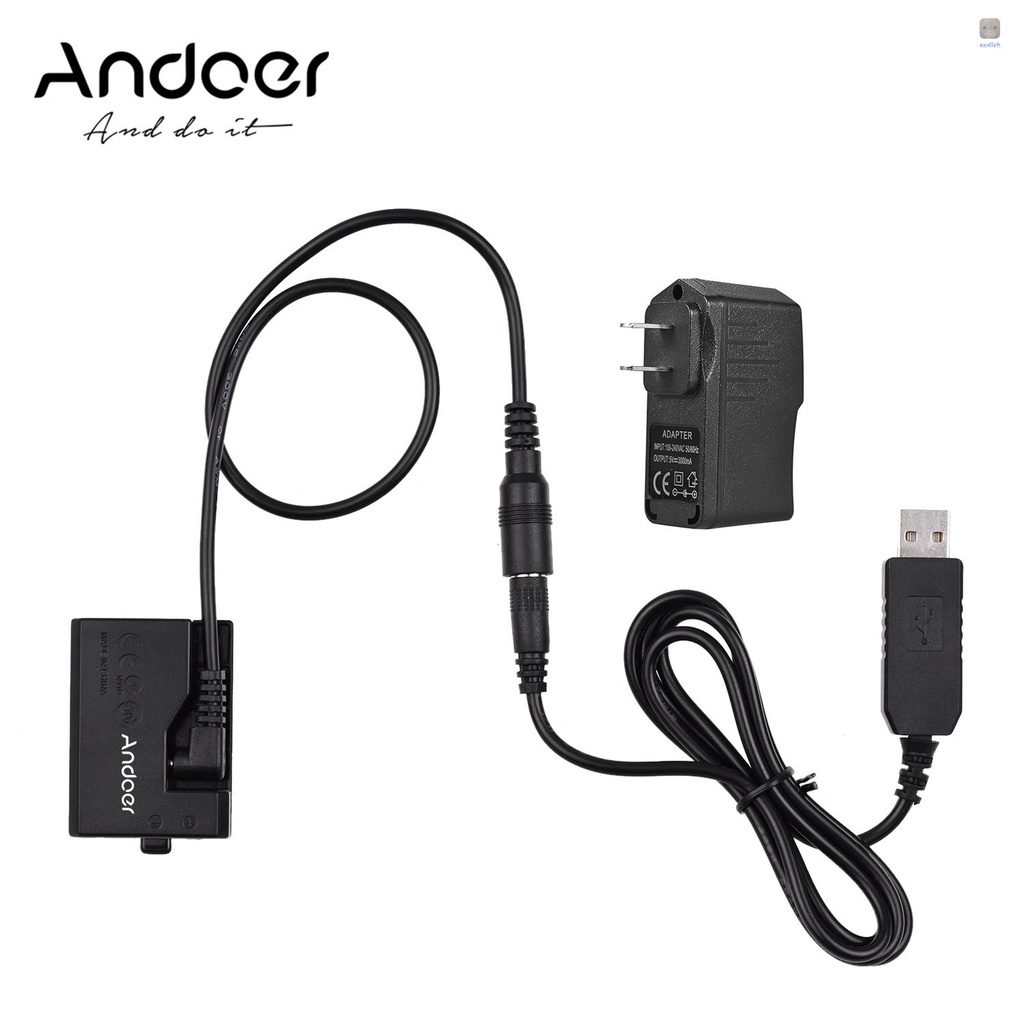 Pin Sạc Andoer ACK-E10 5V Cổng USB Cho LP-E10 / Kiss X50 / Kiss X70 / 1100D / 1200D / 1300D / 200D / 400D / 1000D / 400D / 1000D