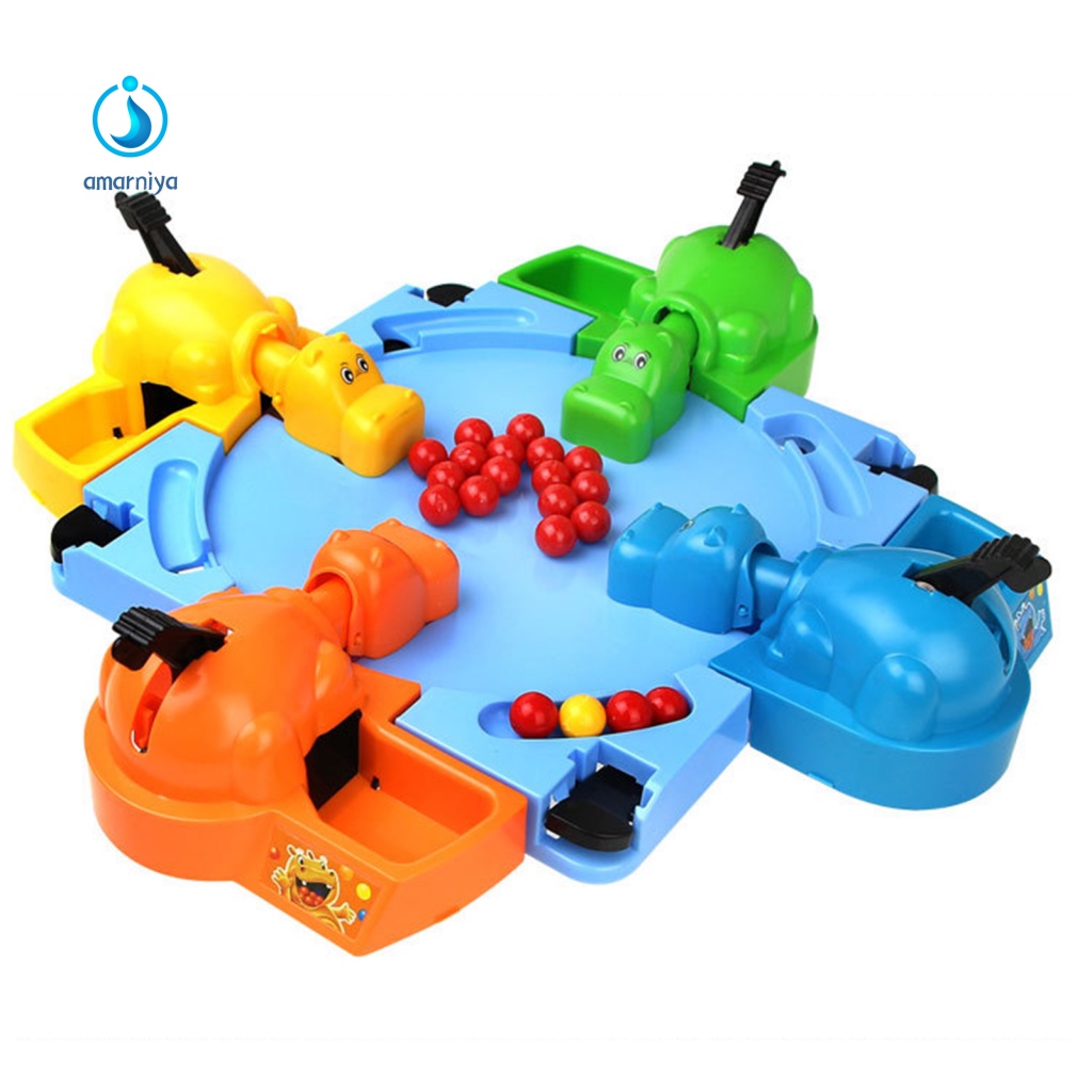 1 Bộ Trò Chơi Hà Mã Ăn Uống 20 Hạt Vui Nhộn Cho Bé