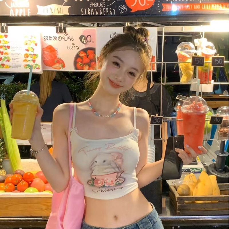 COZOK Áo Không Tay In Họa Tiết Thời Trang Quyến Rũ