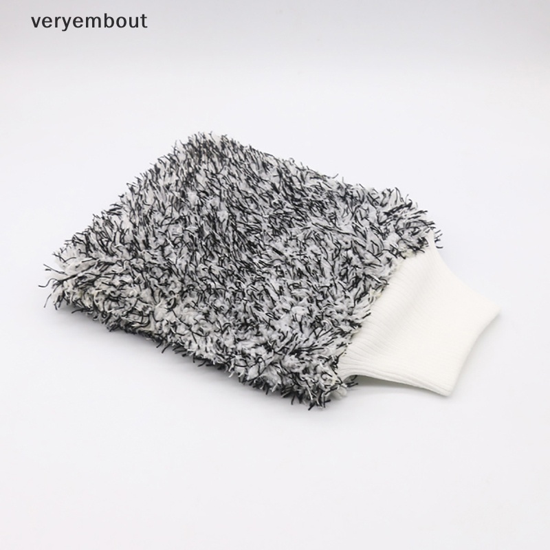 Găng Tay Rửa Xe Siêu Mềm Mại Bằng Sợi Microfiber