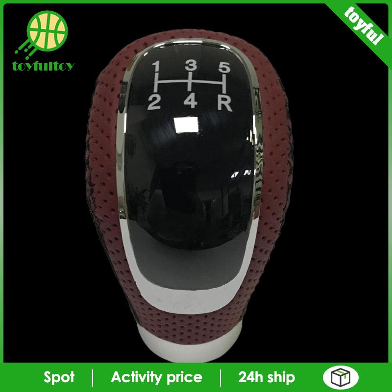 Tay Nắm Cần Số Xe Hơi 5 Tốc Độ 12X1.25 Bằng Hợp Kim Chrome Màu Đen / Đen