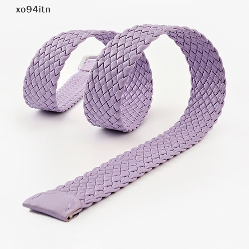 Thắt Lưng Bện Khóa Vuông Màu Kẹo Đơn Giản Thời Trang Hàn Quốc Cho Nữ