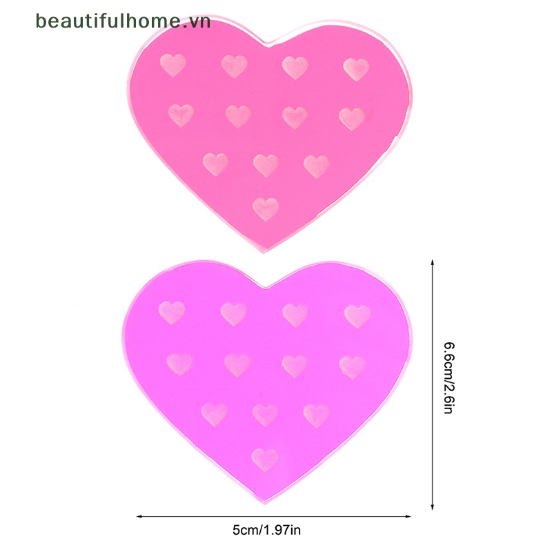 Khay Đựng Lông Mi Giả Bằng Acrylic Hình Trái Tim Độc Đáo
