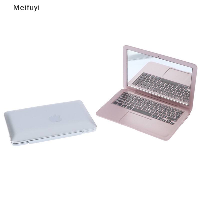 Gương Trang Điểm mini Bỏ Túi Hình laptop Trong Suốt Meifuyi
