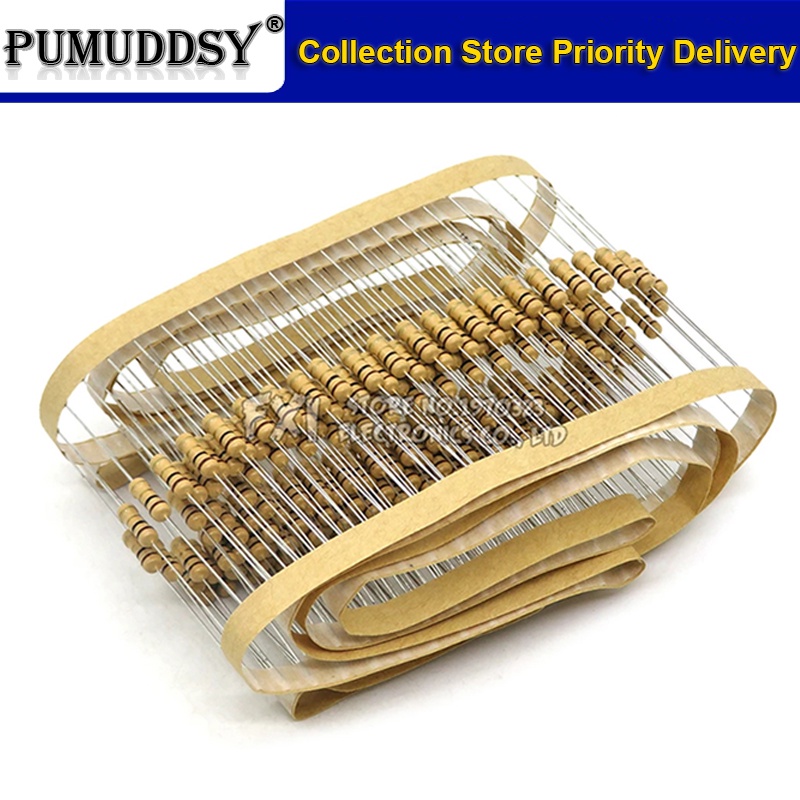 Set 50 Điện Trở Màng Carbon 1 / 2W 5% 1K-75K 1.2K 1.3K 4.3K 6.8K 9.1K Ohm 10K Chuyên Dụng
