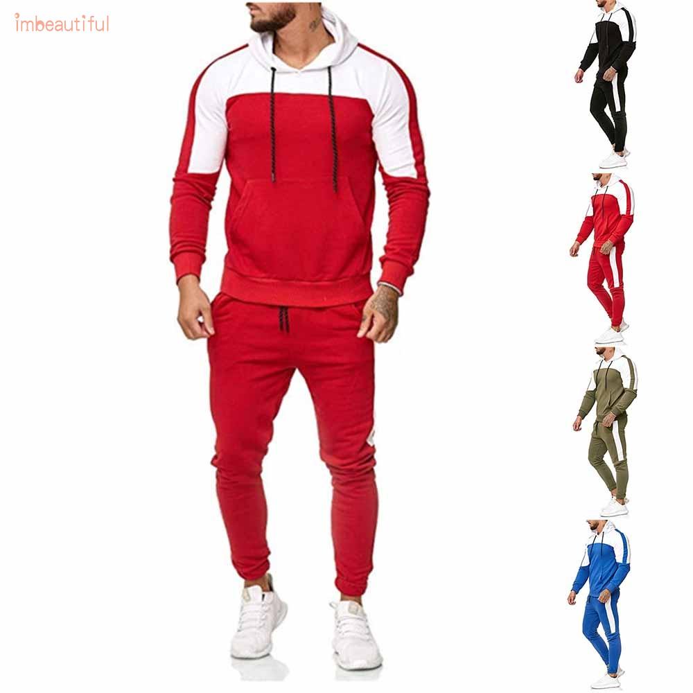 Men’s Sweatsuit Casual Hooded Jogging Large Size Muscle Pentecost Soft