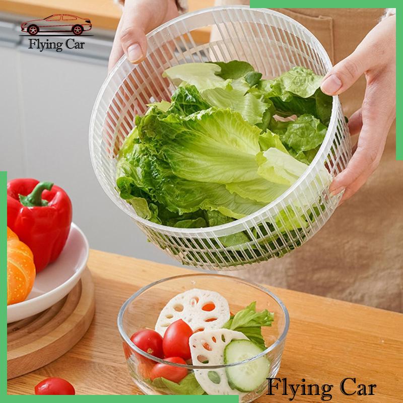 Set 2 Rổ Đựng Salad / Khoai Tây Chiên / Rau Củ Quả Có Lỗ Thoát Nước