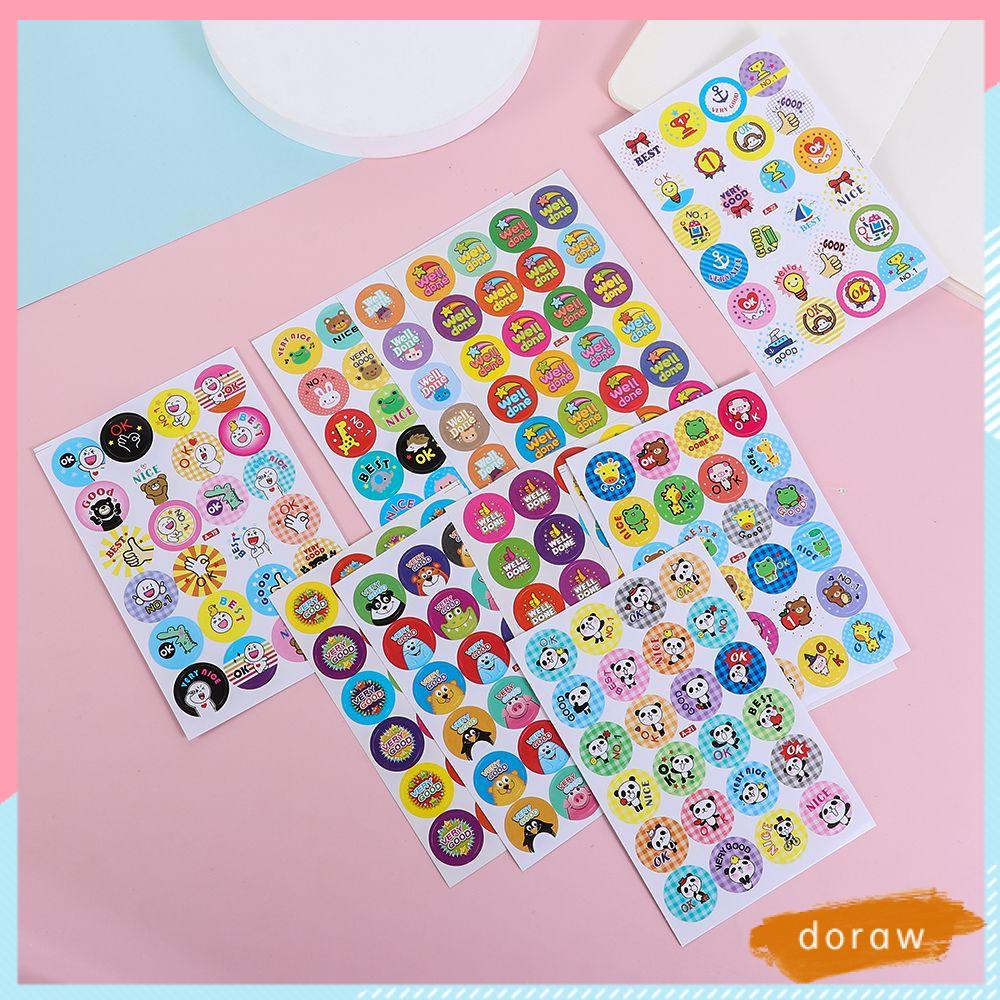 Bộ 240 Miếng Dán Hình Động Vật Dùng Làm Phần Thưởng Cho Bé