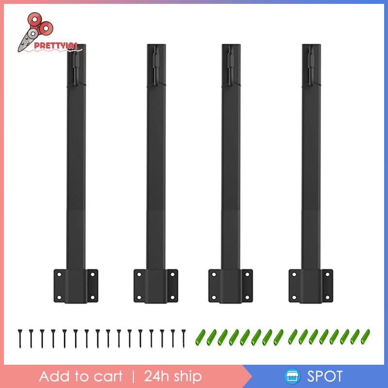 1 [Prettyia1] Set 4 Giá Đỡ Đèn Sân Vườn / Tiệc Cưới Bằng Kim Loại