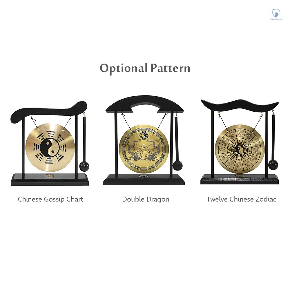 [laptvn] Chuông Gió Mini Để Bàn Trang Trí Hình Rồng Thái Cực Quyền Có Biểu Tượng Taiji