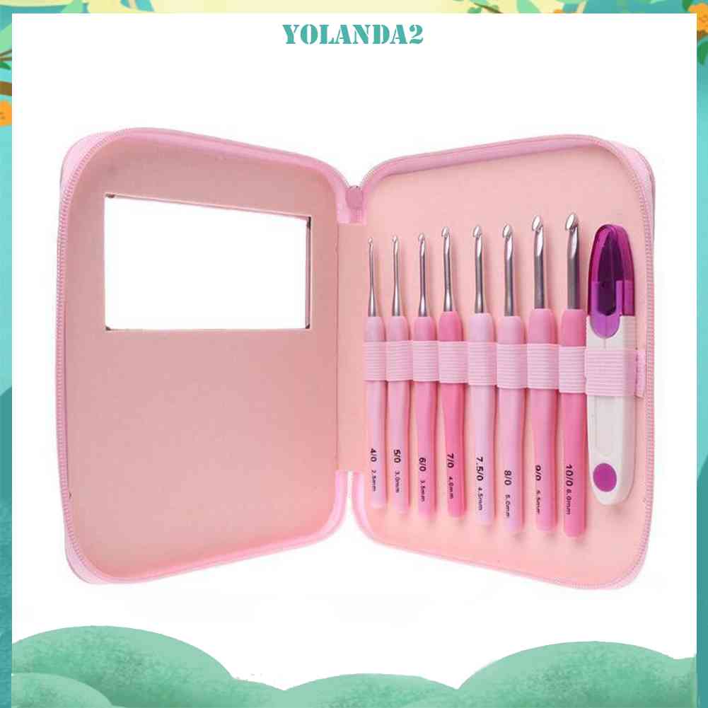 Set 8 Kim Móc Len Bằng Nhôm Màu Hồng