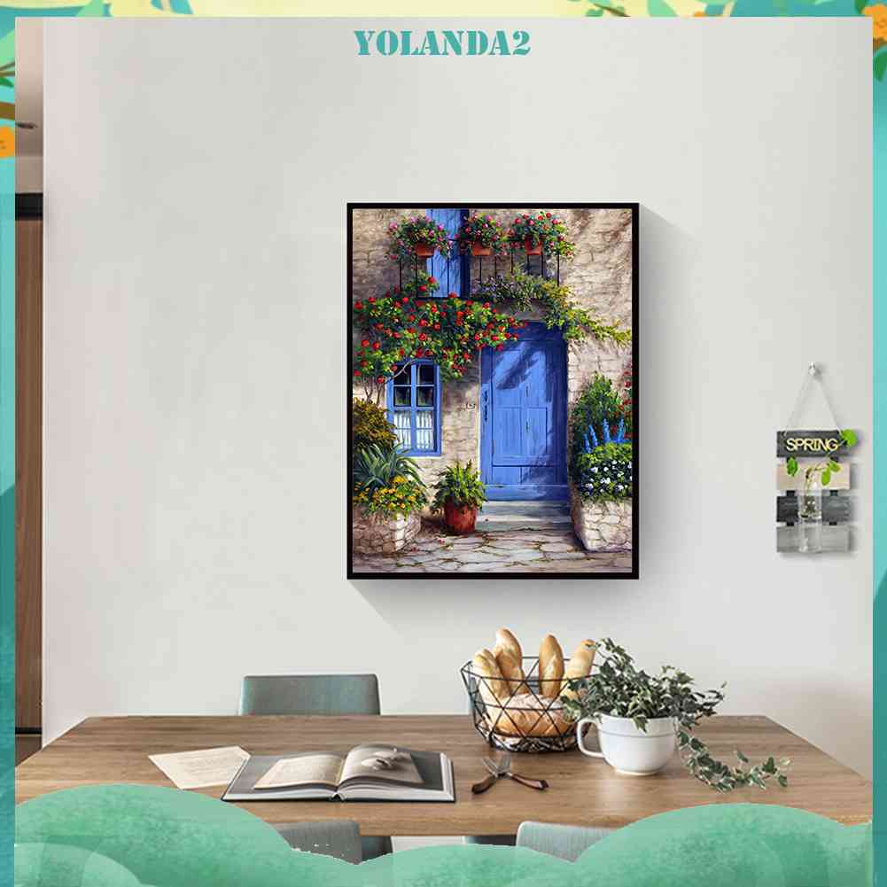 Tranh Đính Đá Kim Cương Toàn Bộ 5D DIY Hình Vẽ Vườn Hoa