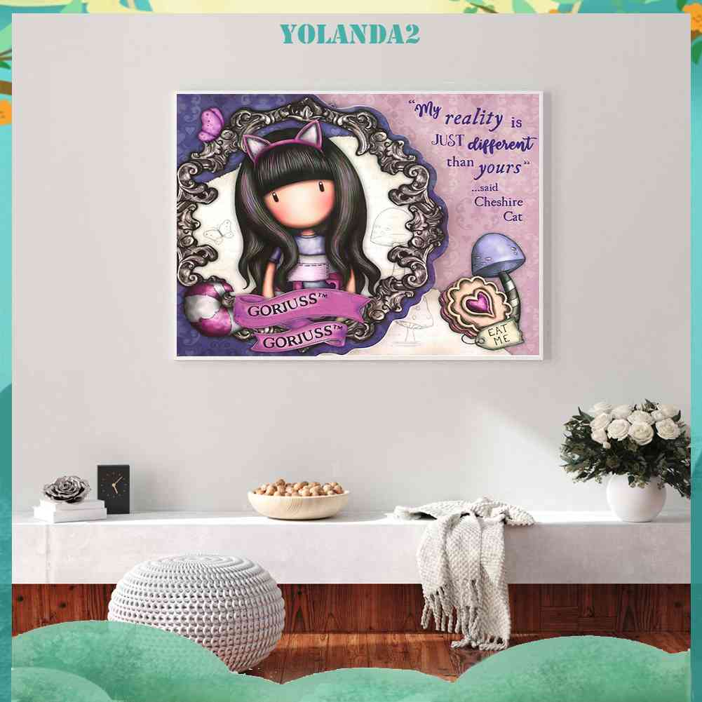 Tranh Đính Đá Kim Cương Toàn Bộ 5D DIY Hình Búp Bê