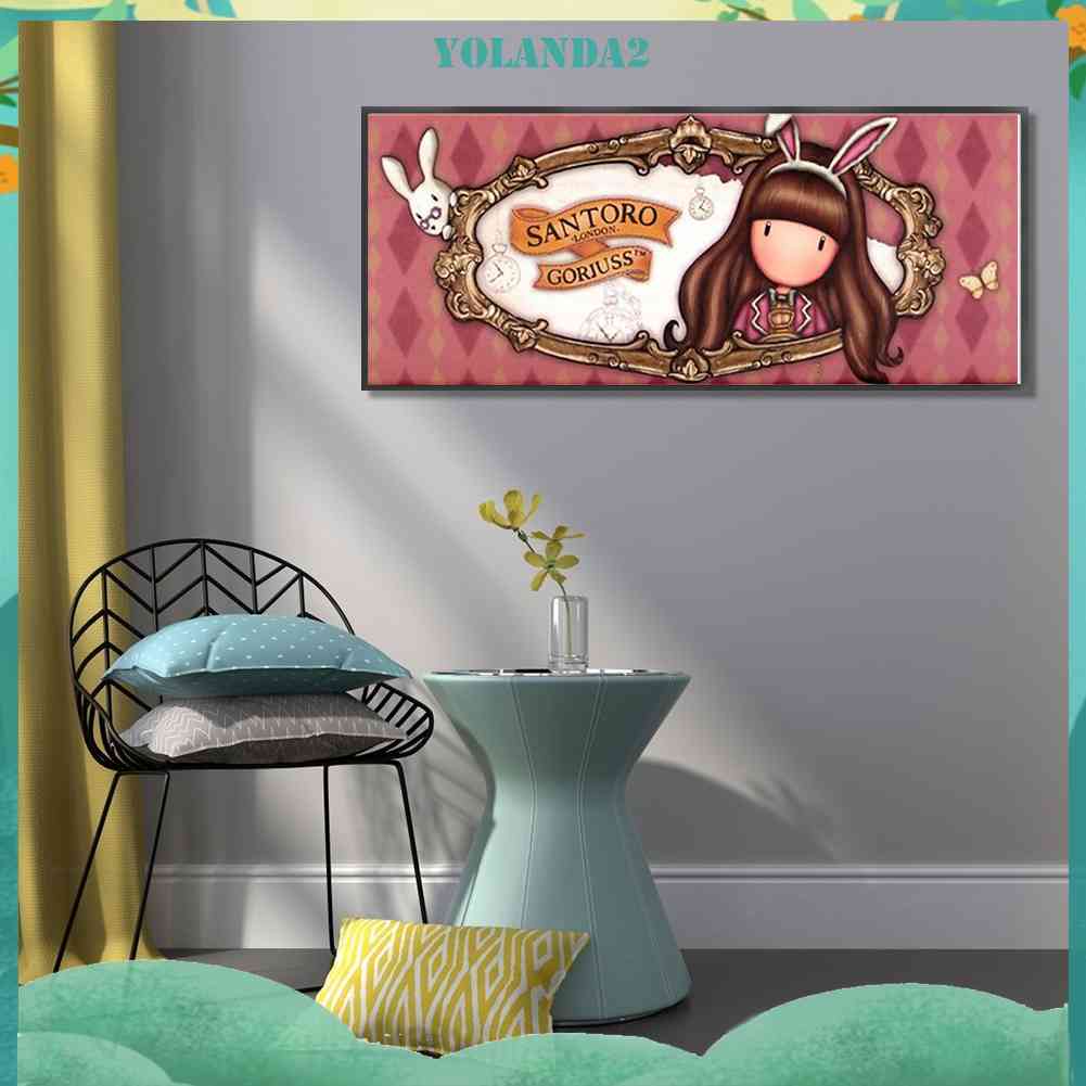 Bộ Tranh Đính Đá 5D Họa Tiết Búp Bê Nghệ Thuật Độc Đáo DIY Dùng Trang Trí