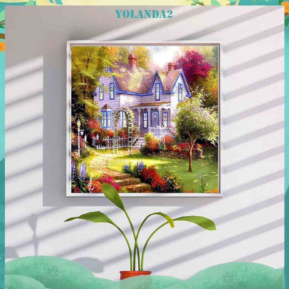 Tranh Đính Đá Kim Cương Toàn Bộ 5D DIY Hình Vẽ Vườn Hoa Hướng Dương