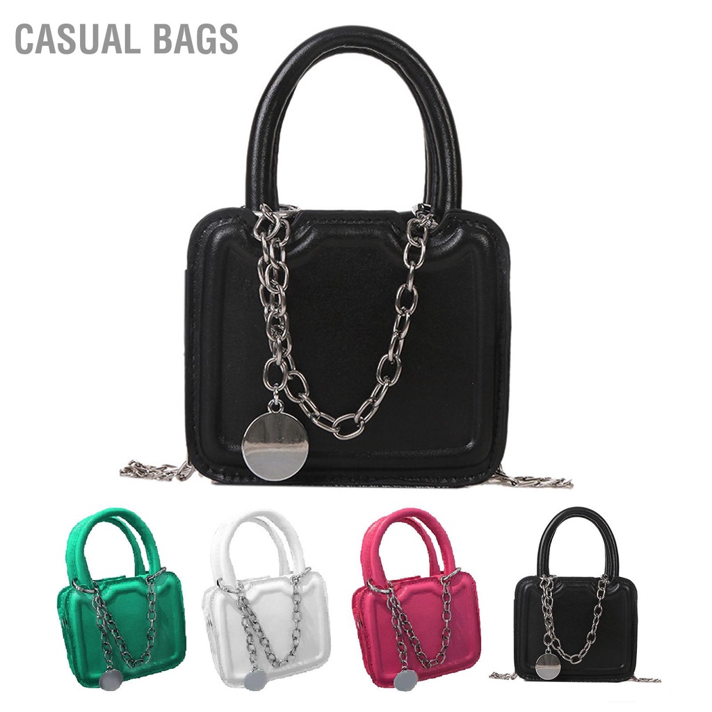 Có hàng sẵn Casual Bags Túi đeo vai nhỏ xách mini bằng da PU có dây cho các cô gái và phụ nữ tuổi teen