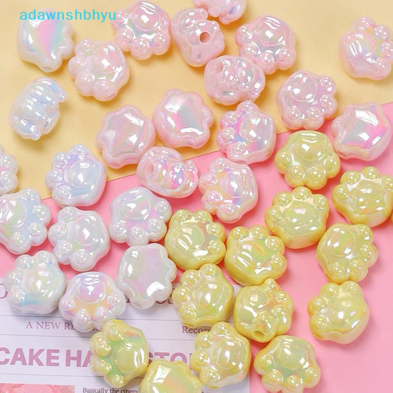 Set 5 Phụ Kiện Trang Trí Điện Thoại Hình Dấu Chân Mèo Dễ Thương 18mm