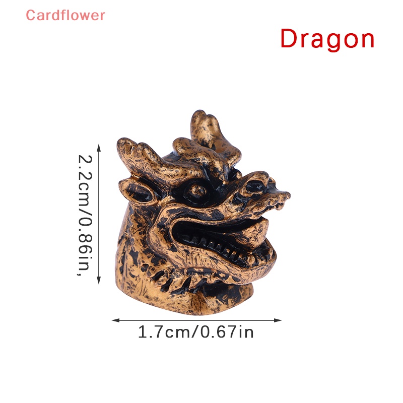 1 Đồ trang trí Đầu Động Vật Bằng Đồng Tỉ Lệ 1: 12 Dùng Trang Trí Tiểu Cảnh Mới