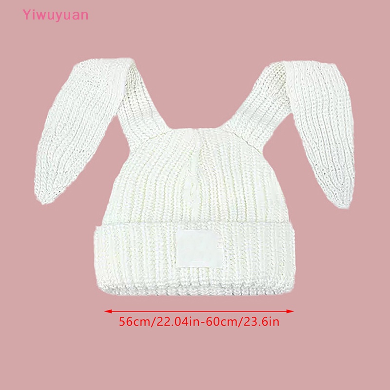 Mũ Dệt Kim Trùm Đầu Đính Tai Thỏ Dễ Thương