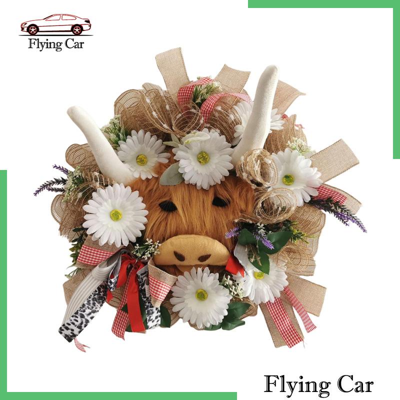 [Lzdjfmy2] Vòng Hoa Lò Xo Gắn Cửa Trước Làm Bằng Tay Kích Thước 50cm