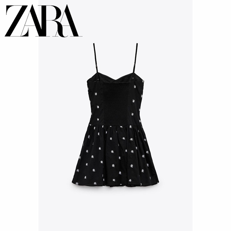 Zara Váy Ngắn Họa Tiết Hoa Cúc Xinh Xắn Thời Trang Cho Nữ