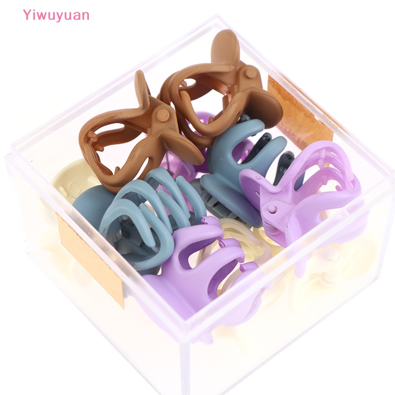 Bộ 10 Kẹp Tóc Nhựa Mini 3cm Họa Tiết Hình Học Mới Cho Nữ