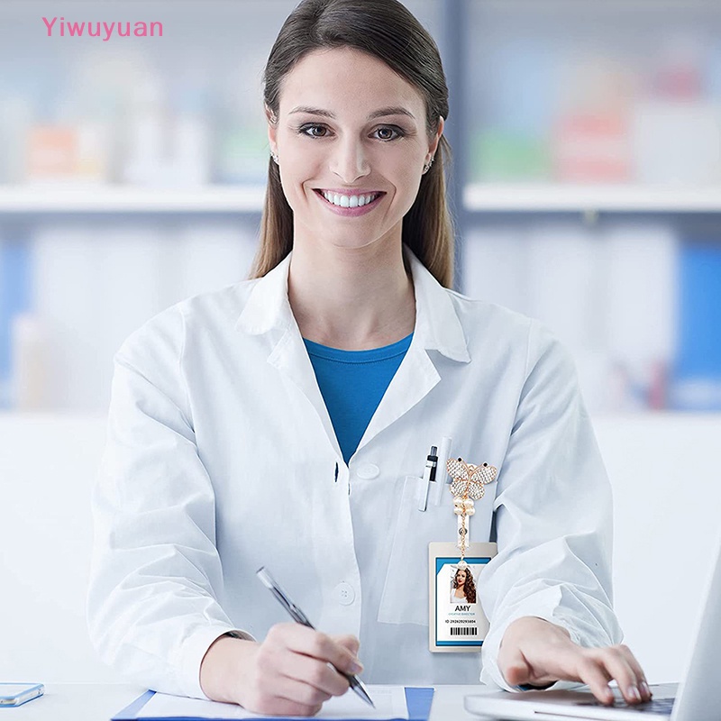 (MớI) Kẹp Tên / Danh ThiếP ĐíNh Đá HìNh BướM Xinh XắN