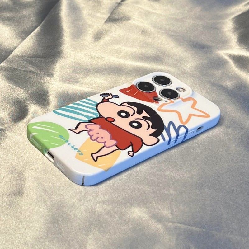 Ốp Điện Thoại Cứng In Hình Shin-Chan Cho Iphone 11promax 13promax 14 / 12 / 11x / xr 8plus xs max 14promax