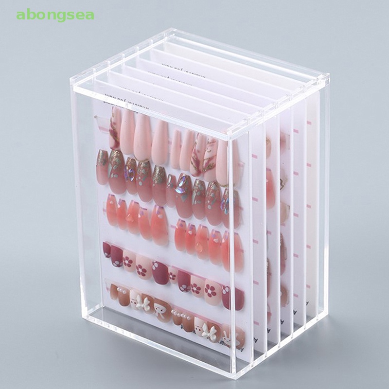 Giá Đỡ Trưng Bày Móng Tay Giả 5 Ngăn Tiện Lợi