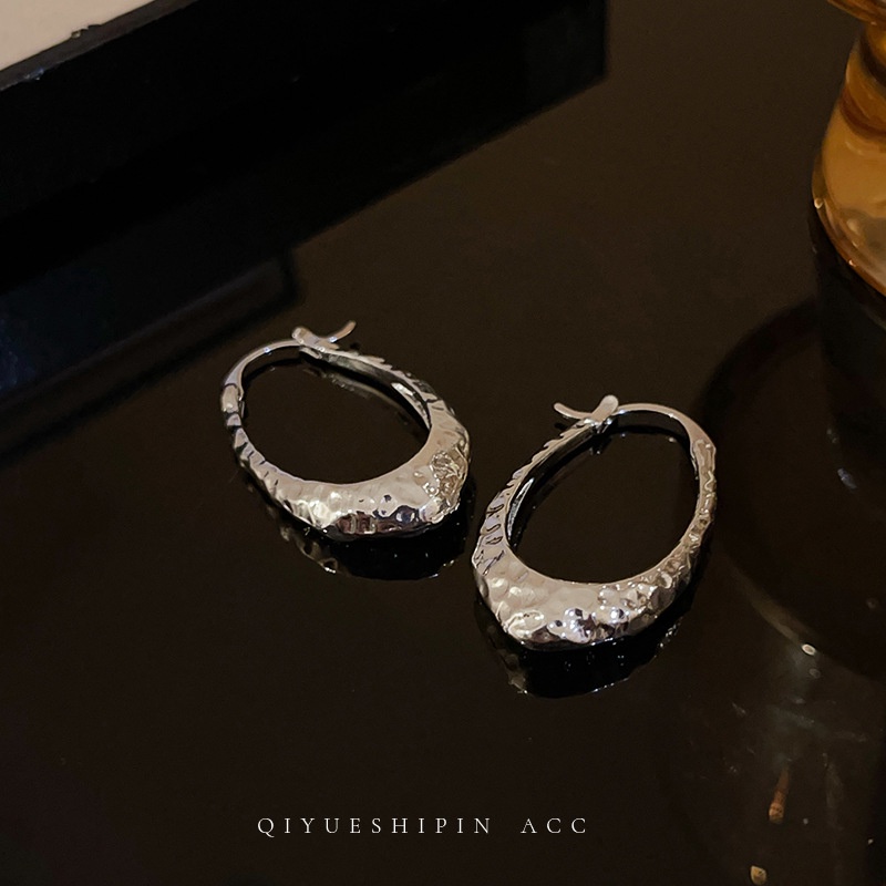 Khuyên Tai Bạc Thiết Kế Cao Cấp Cá Tính Phong Cách retro Cho Nữ