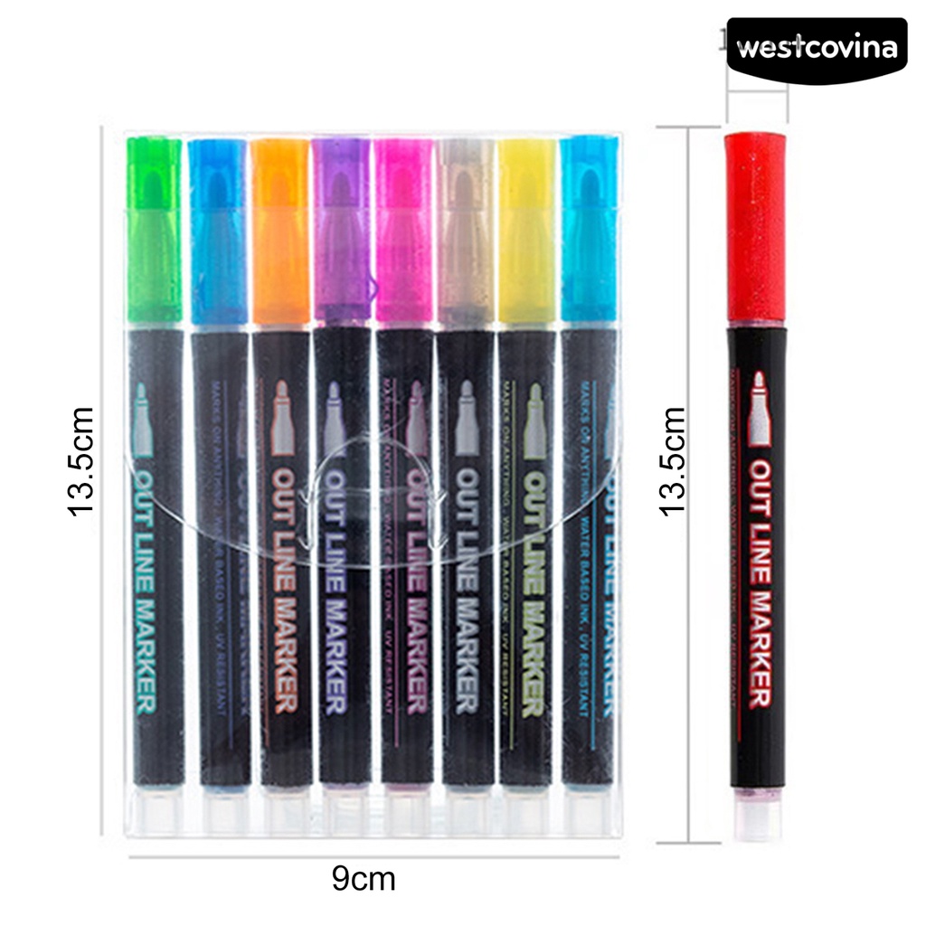 [COD]♪1 Bộ Bút Đánh Dấu Màu Sắc Tươi Sáng Không Mùi Thoải Mái DIY