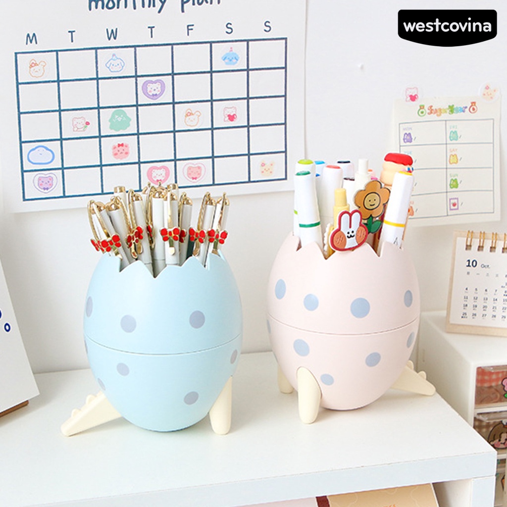 [COD]♪Giá Đỡ Bút Hình Trứng Khủng Long Bằng Nhựa Cỡ Lớn Đáng Yêu Tiện Dụng Cho Gia Đình