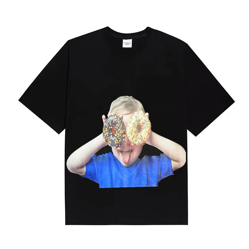 Áo Thun Tay Ngắn Cổ Tròn Thương Hiệu Trung Quốc Cổ Điển Thời Trang AD88LV-Chic Dành Cho Nam Và Nữ