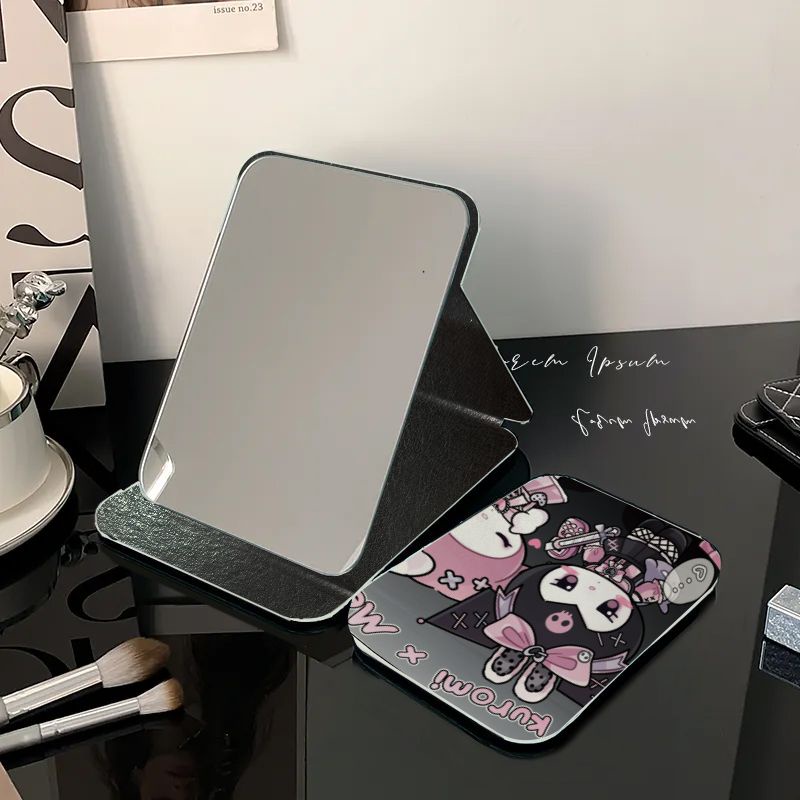 Gương Trang Điểm Gấp Gọn Để Bàn Ký Túc Xá Kuromi Chính Hãng Monroe